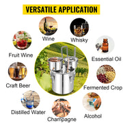 Bild in Galerie-Viewer laden, SucceBuy 50L Alcohol Water Distiller Bottle Moonshine Equipment Stainless Steel Brewing Machine for Whisky Wine Beer Dispenser
