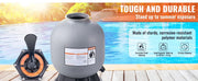 Bild in Galerie-Viewer laden, Above &amp; Inground Pool Sand Filter, SucceBuy 16 to 24 Inch High GPM Cleaning System
