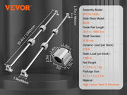 Load image into Gallery viewer, SucceBuy SFC 2PCS Linear Guide Rails SFC16 SFC20 1000/2000mm &amp; 4 Slide Blocks High Load-Bearing for DIY CNC Routers Lathes Mills - AMOCART
