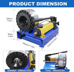 Hydraulic Hose Crimper Mchine with 8 Sets of Dies Manual Hose Crimping Tool, High Pressure Handheld Shrink Tube Machine