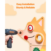 Load image into Gallery viewer, Amocart Puppy Kids Wall Busy Panels 12 Activities Board Montessori Sensory Learning Activity Center for Children Playroom Toys
