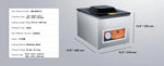 Amocart DZ-260S Chamber Vacuum Sealer 260W Vacuum Packing Machine with 10.2" Sealing Length for Wet Foods Meats Home Kitchen