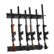 Load image into Gallery viewer, SucceBuy Gun Rack 6-Slot Vertical Rifle Shotgun Gun Rack 180 lbs Heavy Duty Metal Wall Gun Rack Display Stand with Soft Padding - AMOCART
