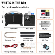 Load image into Gallery viewer, SucceBuy Diesel Air Heater 12V Truck Heater Parking Heater with LCD Remote Control Diesel Heater for RV Truck Boat  Car Trailer - AMOCART
