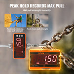 SucceBuy 1000kg Digital Crane Scale Industrial Hanging Scale with Remote Control Cast Aluminum Case &LED Screen for Construction