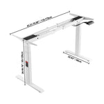Amocart Standing Desk Frame  Electric Stand Up Computer Desk Legs Ergonomic DIY Workstation Base for Home Office Black white