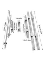 Amocart Linear Rail Ballscrew x 3 RM1605-350mm 650mm 1050mm x 2 Linear Rail Support, 12 CNC Kit Linear Shaft Optical Axis DIY