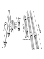 Load image into Gallery viewer, Amocart Linear Rail Ballscrew x 3 RM1605-350mm 650mm 1050mm x 2 Linear Rail Support, 12 CNC Kit Linear Shaft Optical Axis DIY
