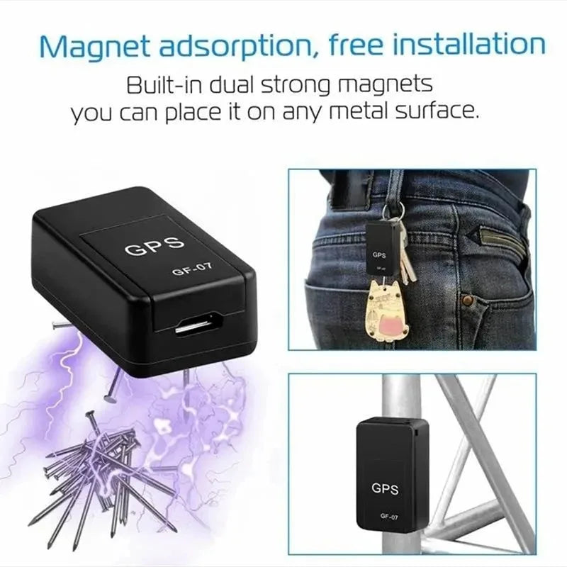 Mini GPS Tracker Motorcycle Car Bicycle for Pets Child Elderly Real Time Tracking Positioner Strong Magnetic Anti-Lost Locator