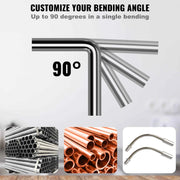 Load image into Gallery viewer, SucceBuy Pipe Tube Bender Ratcheting Reverse Tubing Bending Tools w/ 7 Dies Pipe Cutter for Air Conditioning Refrigerator Repair

