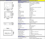 2.8'' Touch Screen PLC HMI All In One for Small Machine Automation Controller, Built-In Analog, 7/9 I/O, 2 Axis 100K for Motor