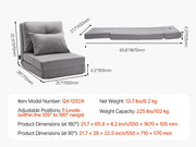 Load image into Gallery viewer, Amocart Floor Chair Recycled Foam Folding Sofa Chair Multifunctional Floor Chair with Back Support Ideal for Sleeping Reading
