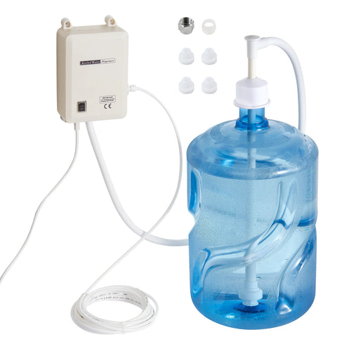 Amocart 5 Gallon Bottled Water Dispenser Pump System Automatic Electric Single Inlet Compatible Use w/ Tea Machine Refrigerator