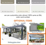 Aluminum Pergola Rainproof Electrically Adjustable Gazebo Electric Louvered Awning Outdoor Patio Sunshade