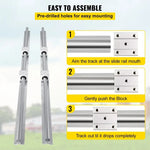 Amocart Linear Rail Ballscrew X 3 RM1605-350mm 650mm 1050mm X 2 Linear Rail Support, 12 CNC Kit Linear Shaft Optical Axis DIY