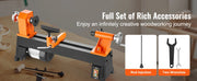 Load image into Gallery viewer, SucceBuy Benchtop Wood Lathe 10in x 18in / 14in x 40in US-120V Power Wood Turning Lathe Machine Variable Speeds for Woodworking
