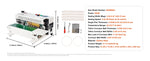 Amocart Automatic Horizontal Band Sealer Continuous Bag Band Sealing Machine with Count Function for 0.02-0.8 mm Plastic Bags