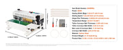 Load image into Gallery viewer, SucceBuy Automatic Horizontal Band Sealer Continuous Bag Band Sealing Machine with Count Function for 0.02-0.8 mm Plastic Bags
