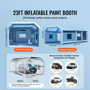 Load image into Gallery viewer, SucceBuy Inflatable Paint Booth Inflatable Spray Booth with Powerful Blowers and Air Filter System Portable Car Paint Booth
