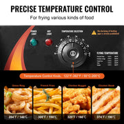 Load image into Gallery viewer, Amocart 12L Electric Deep Fryer w/Dual Removable Tanks Commercial Countertop  Fryer for Chicken French Fries Frying Chips
