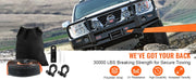 Charger l'image dans la visionneuse de galerie, Amocart Off-Road Winch Recovery Kit W/30000 lbs Polyester Tow Strap 44,092 lbs D-Ring Shackles Storage Bag for ATV Jeep
