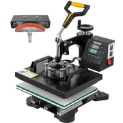 Load image into Gallery viewer, SucceBuy 2IN1 Heat Press Machine 15x15/10x12in Clamshell Sublimation Transfer Printer w Coating Powerpress DIY T-shirt Cap
