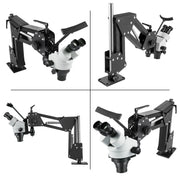 Charger l'image dans la visionneuse de galerie, SucceBuy Micro Incrustation Miroir Micro-sertissage Multi-directionnel Microscope Outils de Bijouterie Loupe de Microscope Super Claire 0.7X-4.5X
