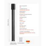 Amocart Core Drill Bit Internal Thread Diamond Dry Coring Bit w 3 Adapters Pilot Drill and Hex Wrench for Concrete Red Bricks