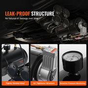 Load image into Gallery viewer, SucceBuy 12V Air Compressor with Tank 0.8 Gal/3L Train Horn Air Compressor 120psi Working Pressure Onboard Air Compressor System - AMOCART
