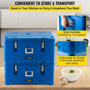 Charger l'image dans la visionneuse de galerie, SucceBuy 30L Insulated Cabinet 3 Pans Food Carrier Food Delivery Container Box Top Loader Outdoor Refrigerating Cabin
