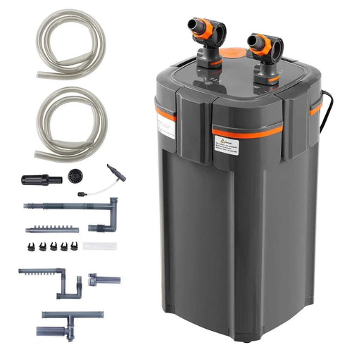 Amocart Aquarium Filter 264GPH 3-Stage Canister Filter Ultra-Quiet Internal Aquarium Filter with UV Protection for Fish Tanks
