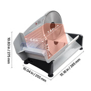 Load image into Gallery viewer, SucceBuy 6.7-10 inch Meat Slicer Electric Deli Slicer Machine with two SUS420 Blades Home Food-Slicer for Meat, Ham, Baguett
