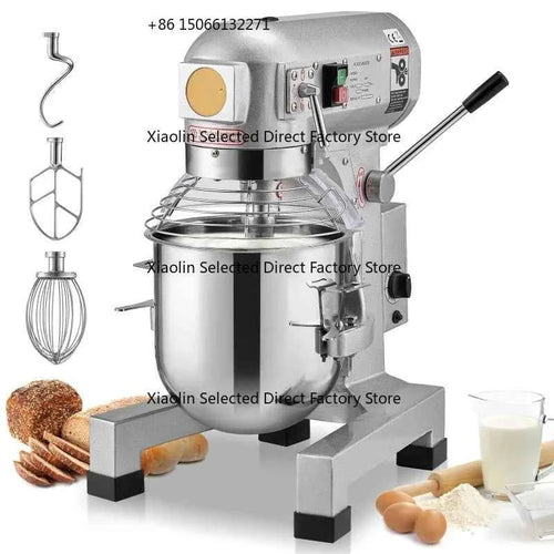 SucceBuy 10L/14L/28.5L/18.7L Commercial Food Mixer Commercial Stand Mixer with 3 Adjustable Speeds 550W 1100W Dough Mixer