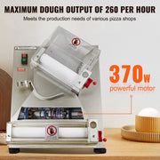 Load image into Gallery viewer, SucceBuy Pizza Dough Roller Sheeter Stainless Steel Adjustable Thickness Dough Machine for Pasta Maker Equipment
