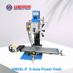 WEISS Milling Machine VM25L 1100W Brushless Motor Mill Drill MT3 R8 Variable Speed 2250rpm for Precision Machining