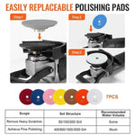 Amocart Wet Polisher 800W 4inch Concrete Grinder Wet Grinder Machine for Marble Granite Stone Rock Tile Equipped W/ GFCI Switch