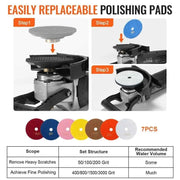 Bild in Galerie-Viewer laden, SucceBuy Wet Polisher 800W 4inch Concrete Grinder Wet Grinder Machine for Marble Granite Stone Rock Tile Equipped W/ GFCI Switch
