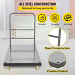 Amocart Platform Truck 2000lbs Capacity Steel flatbed Tool Cart 47" x 24" x 32" Flat Dolly Hand Trucks with 5" Nylon Casters
