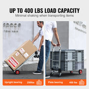 Load image into Gallery viewer, SucceBuy 400 lbs Folding Hand Truck Lightweight Dolly with Wheels Foldable Luggage Utility Cart for Warehouse Transport Moving
