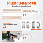 Load image into Gallery viewer, Amocart Continuous Bag Band Sealing Machine 6-12mm Horizontal Band Sealer with Inflation Function for 0.02-0.8mm Plastic Bags
