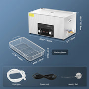 Load image into Gallery viewer, SucceBuy 2/3/6/10/15/30L Ultrasonic Cleaner with Heater Timer for Lab Tools Metal Parts Carburetor Brass Auto Parts Engine Parts
