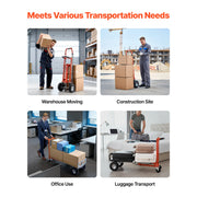 Load image into Gallery viewer, SucceBuy 1000 lbs 4 in 1 Hand Truck Convertible Dolly with Non-Slip Handle Aluminum Alloy Portable Trolley for Moving Home
