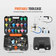 Load image into Gallery viewer, Amocart 28 Pcs Universal Radiator Pressure Tester Kit Manual Pump Color-coded Steel Test Cap Adapter Toolbox For Car Motorcycle
