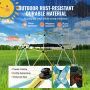 Charger l'image dans la visionneuse de galerie, Amocart Climbing Dome 6/8/10/12FT Geometric Dome Climber Hammock Swing Jungle Gym Climbing Grip Outdoor Backyard Play Equipment

