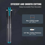 Amocart Manual Tile Cutter Laser Positioning Single Rails W/ Supporting Feet Professional Push Knife for Cutting Ceramic