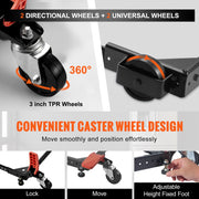 Load image into Gallery viewer, SucceBuy 500 lbs Adjustable Universal Washing Machine Stand Refrigerator Base Mount with Swivel Wheels Mobile Base for Equipment - AMOCART
