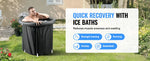 Amocart Ice Bath Tub Cold Water Therapy Plunge Tub for Athletes Portable Outdoor Ice Barrel Plunge Pool Inflatable Ice Bathtub