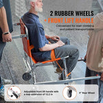 Amocart 350lbs EMS Stair Climbing Chair Foldable Stair Wheelchair Ambulance Firefighter Evacuation Use for Elderly Disabled