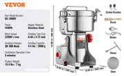 Charger l'image dans la visionneuse de galerie, SucceBuy 150-2500g Electric Grain Mill Grinder Commercial Swing Spice Grinders for Dry Herbs Grains Spices Cereals Coffee Corn
