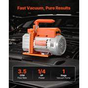 Load image into Gallery viewer, Amocart 3.5CFM 180W 1 Stage or 5CFM 375W / 7CFM 550W 2 Stage HVAC Rotary Vane AC Vacuum Pump, for R134a R22 R410a Systems Use
